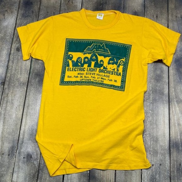 vintage 70s 1977 Electric Light Orchestra crew con